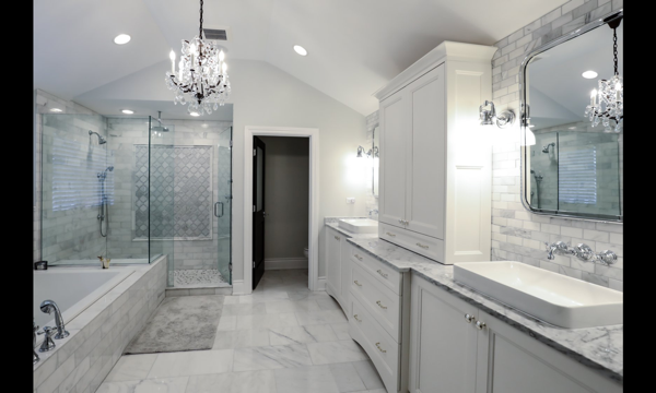 white bathroom remodeling contractors